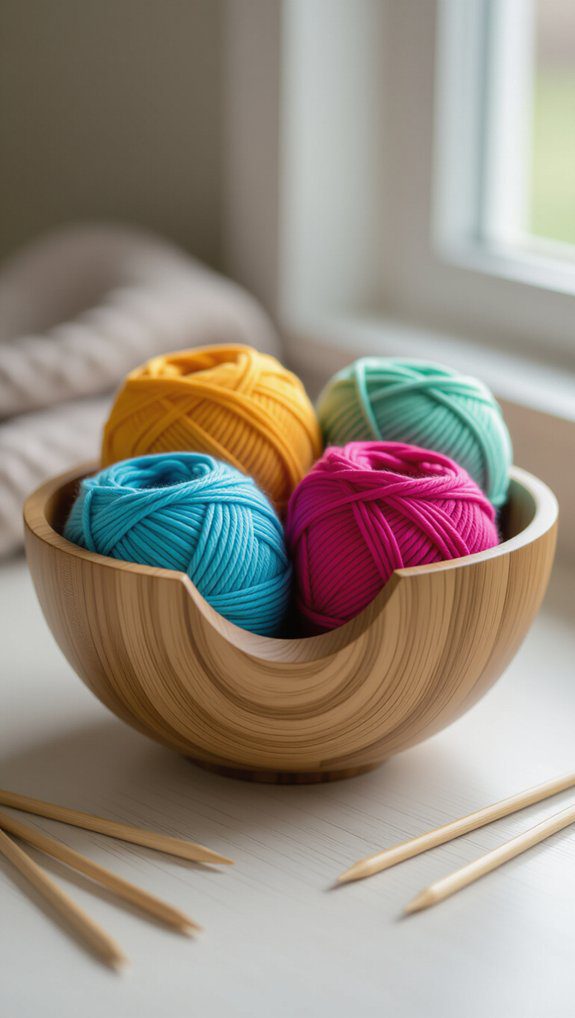 diy yarn bowl storage