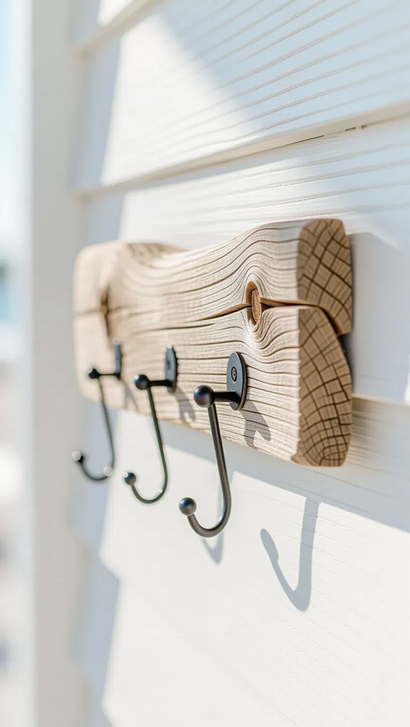 driftwood beach inspired key holder