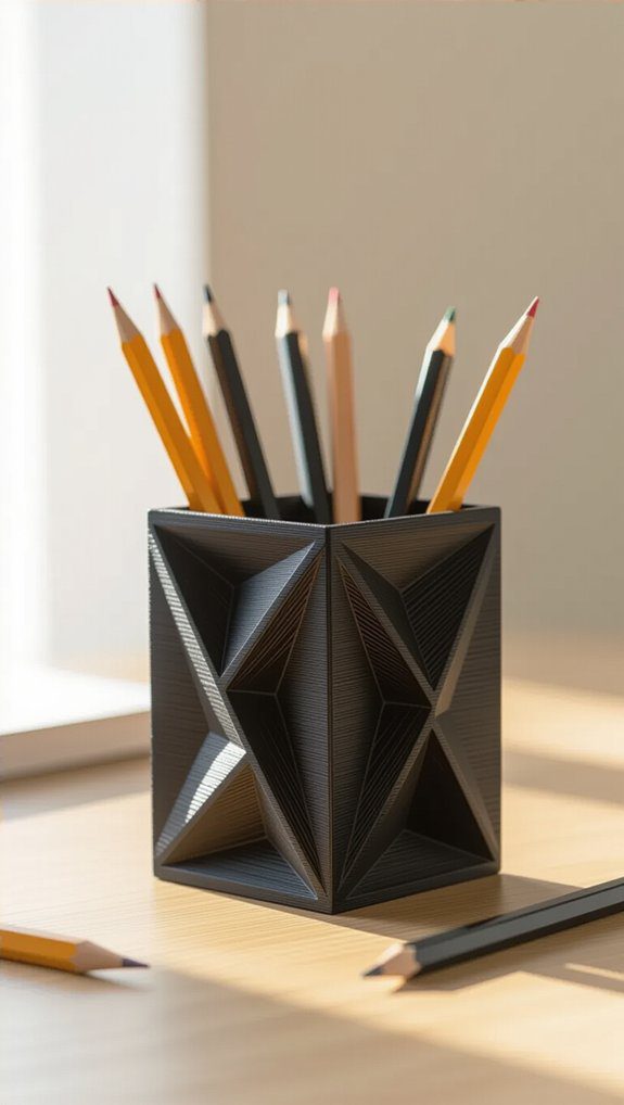 easy intricate pencil holder