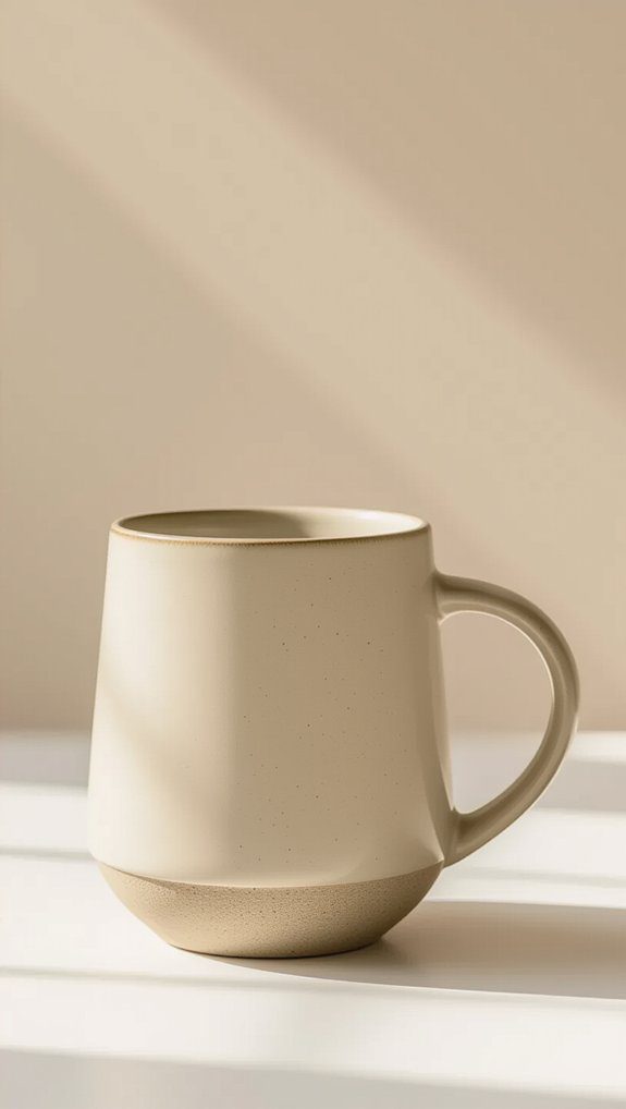 elegant practical tapered mugs
