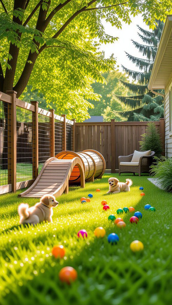 engaging dog play areas