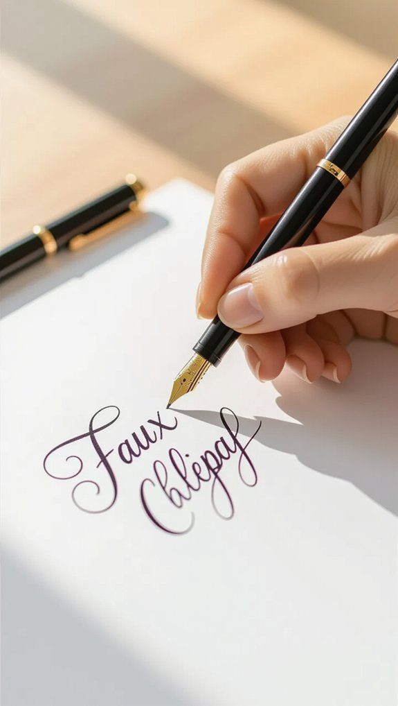 faux calligraphy made simple