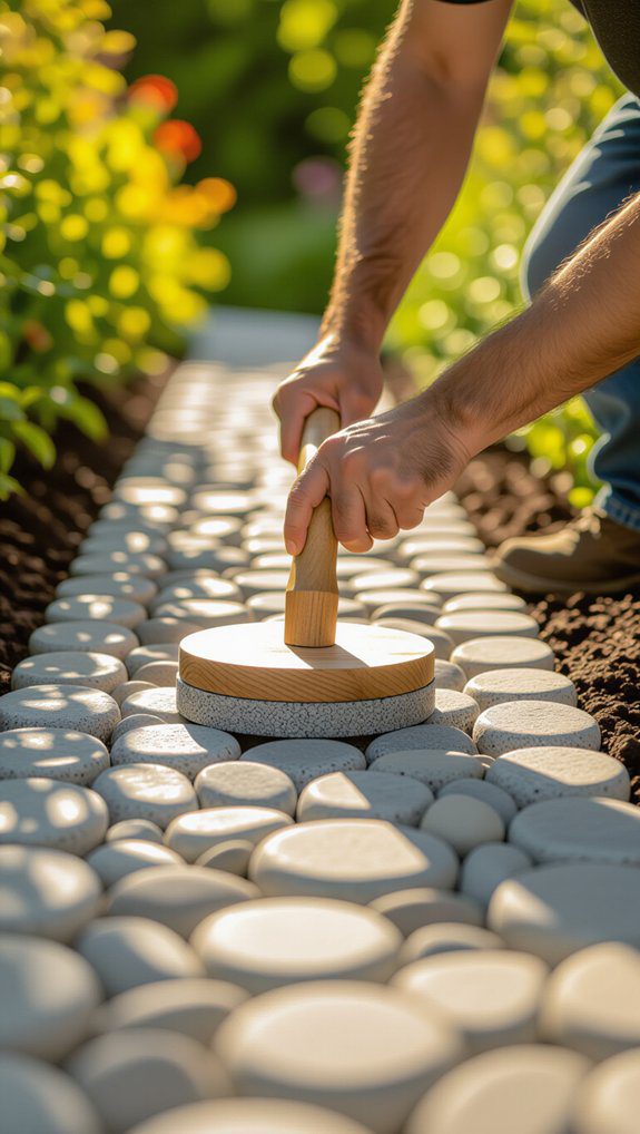 firmly tamp foundation soil