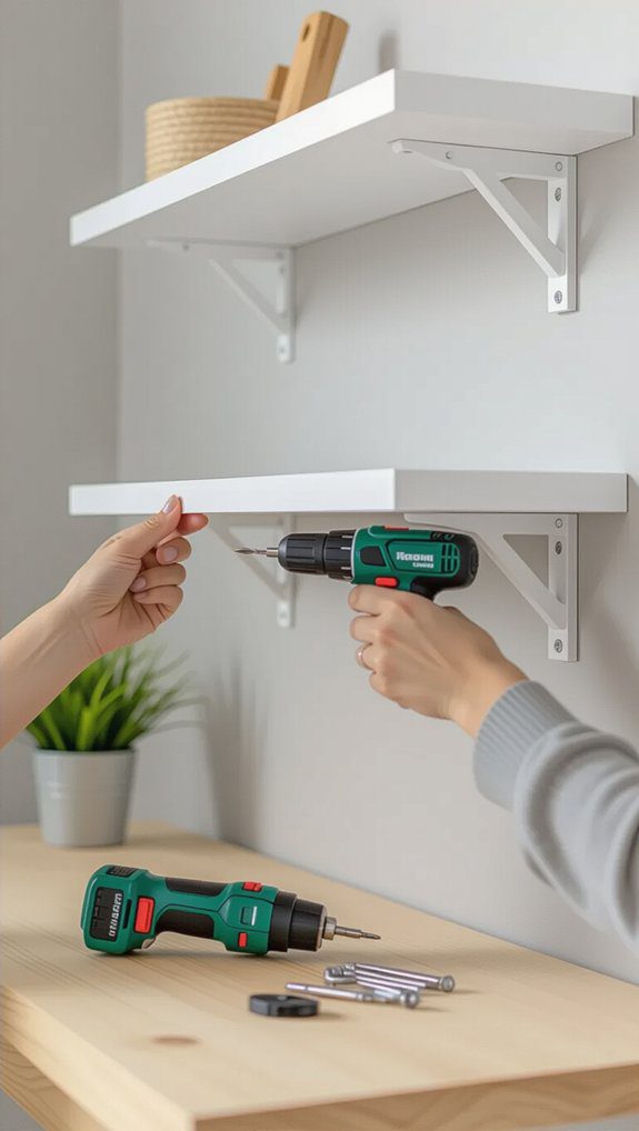 floating shelf installation tips