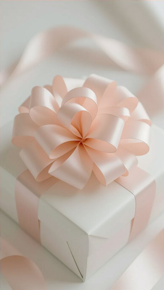 fluffy bow gift wrapping