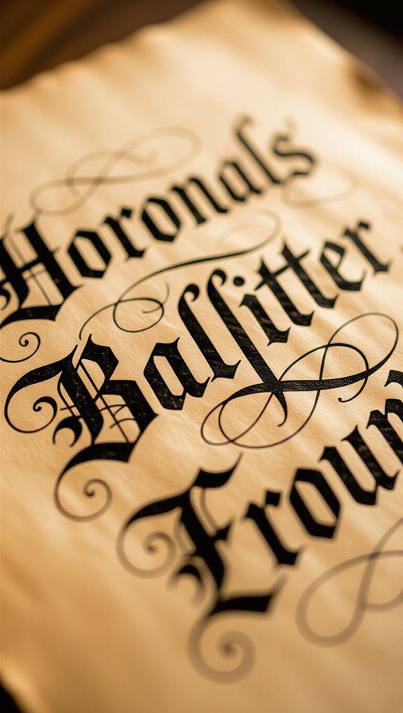 gothic blackletter lettering techniques