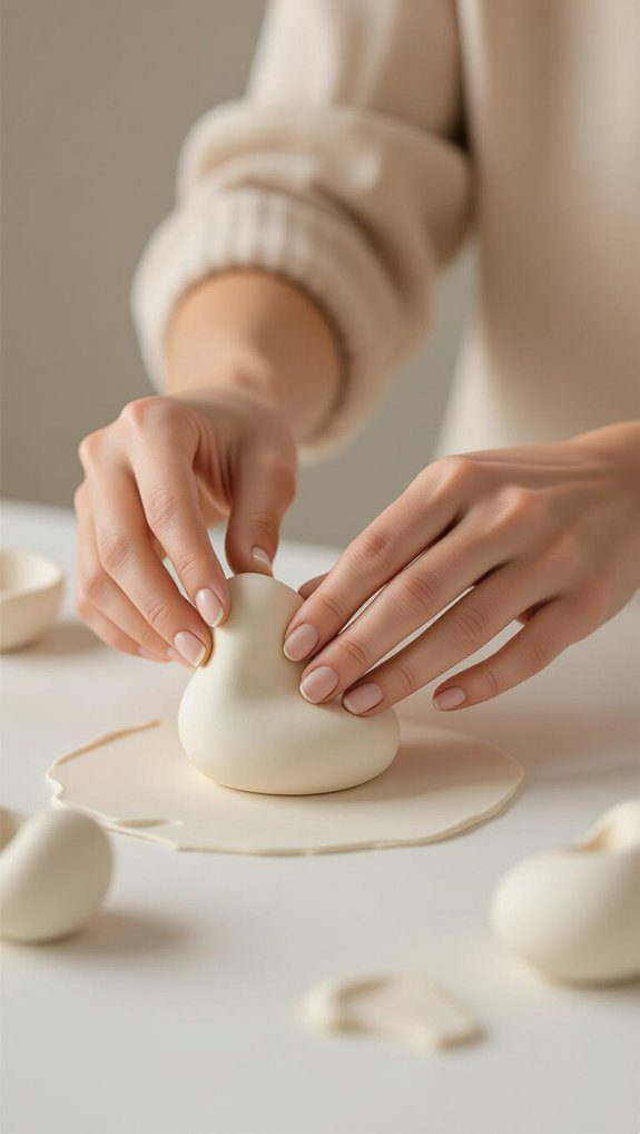 hand modeling with polymer clay