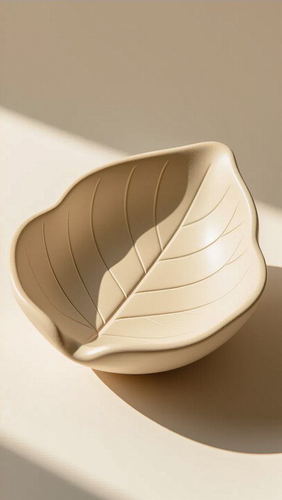 leaf shaped functional art