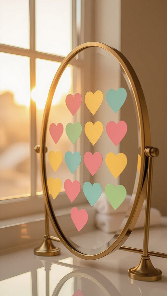 love notes on mirror