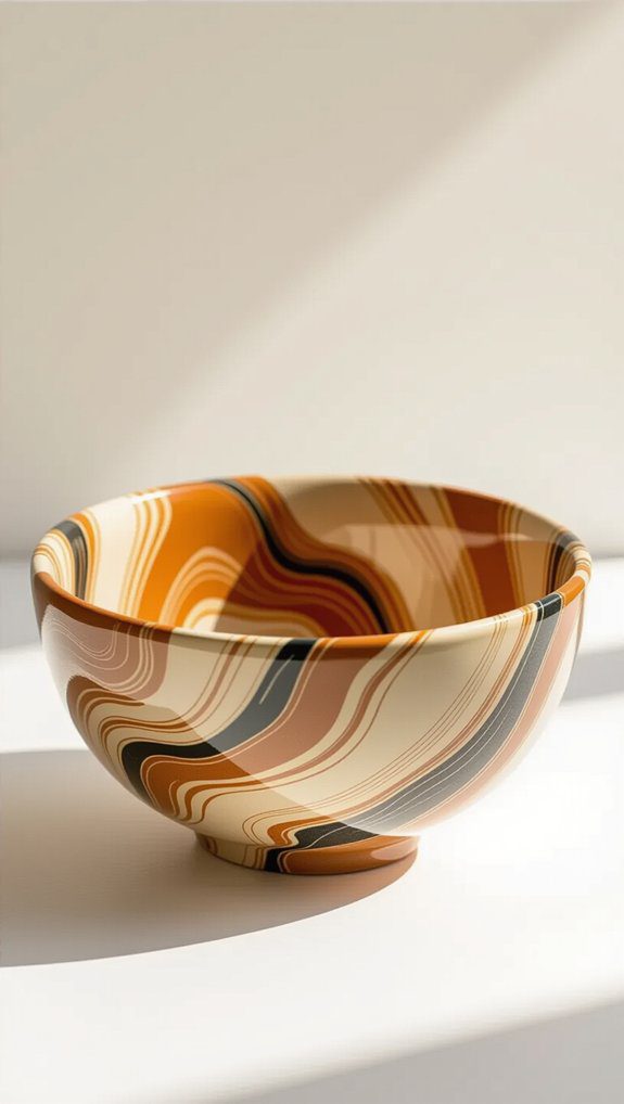 marbled clay bowl techniques