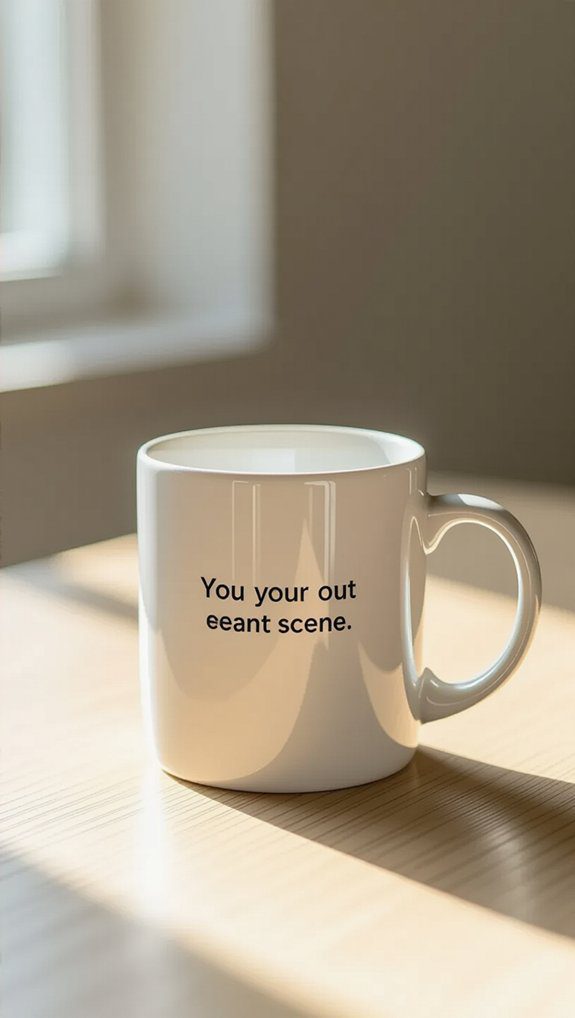 minimalist motivational mug design