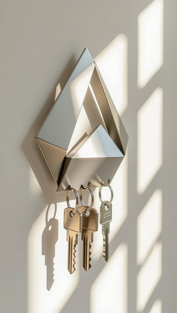 modern geometric key holders