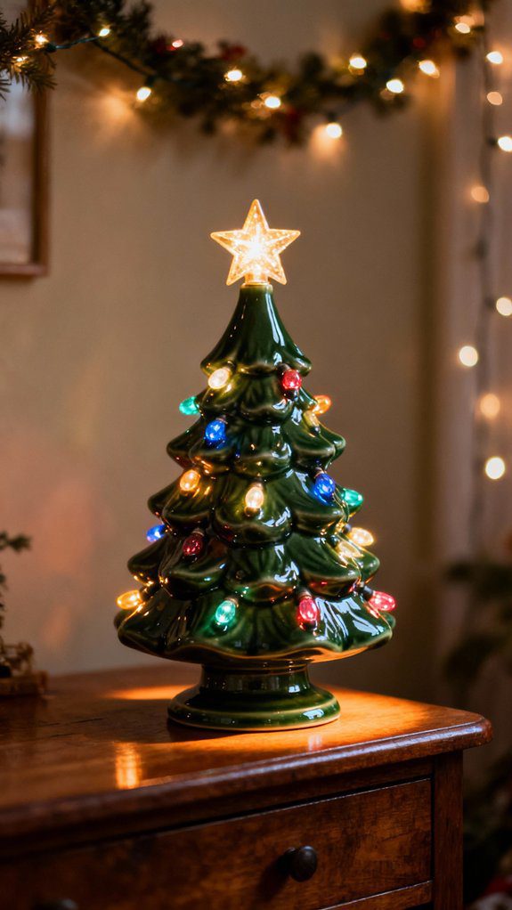 nostalgic illuminated ceramic tree