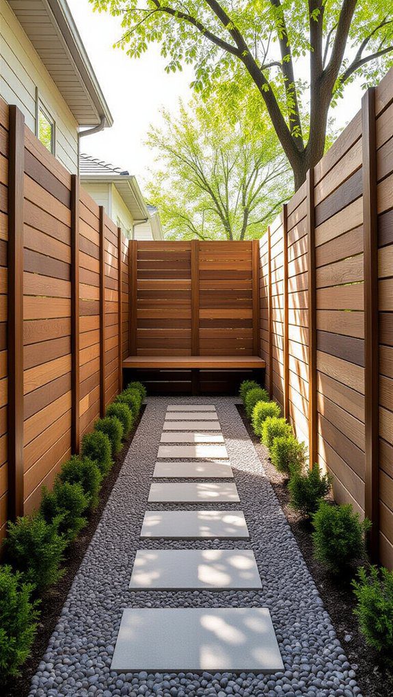 optimized side yard dog run