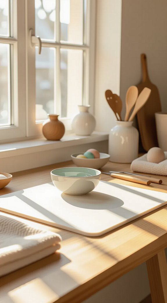 organized clean spacious workspace
