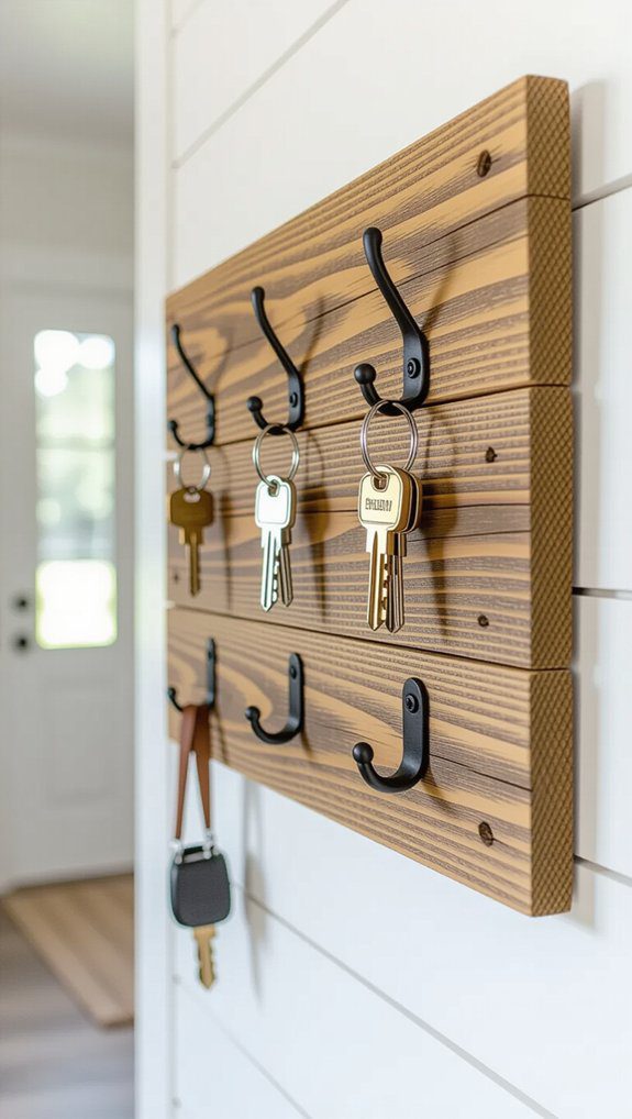 pallet wood key holder