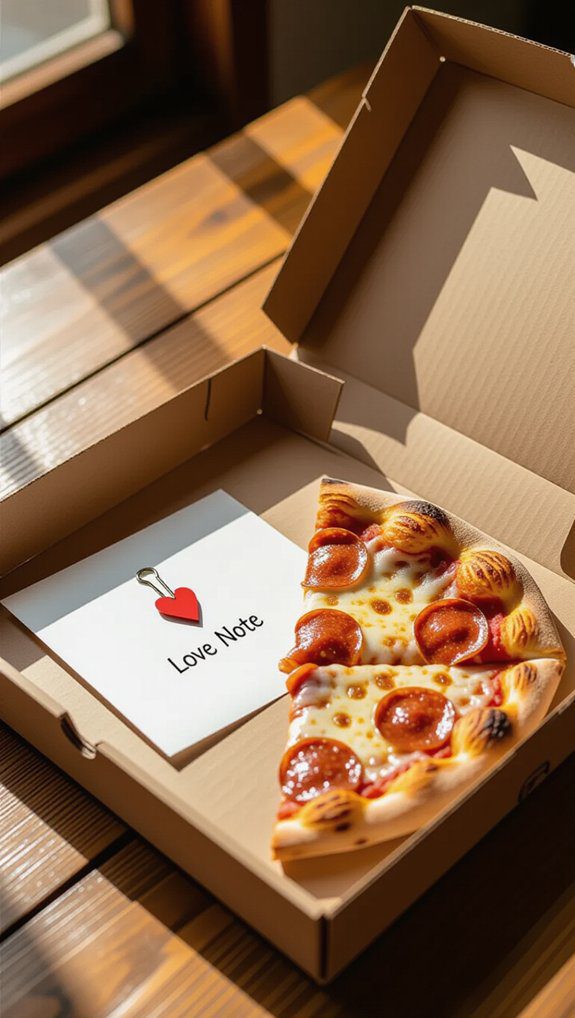 pizza box surprise gift