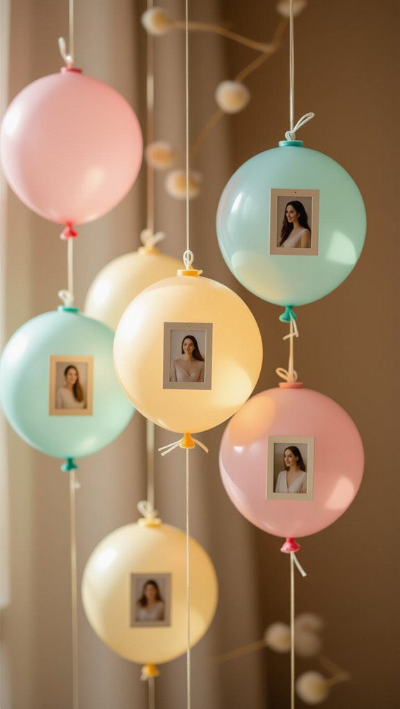 playful memory balloon display