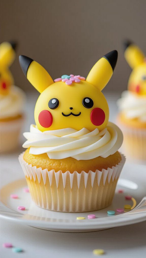 pok mon themed cupcake surprise
