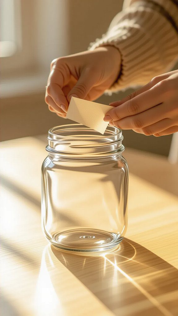 prepare jar for crafting