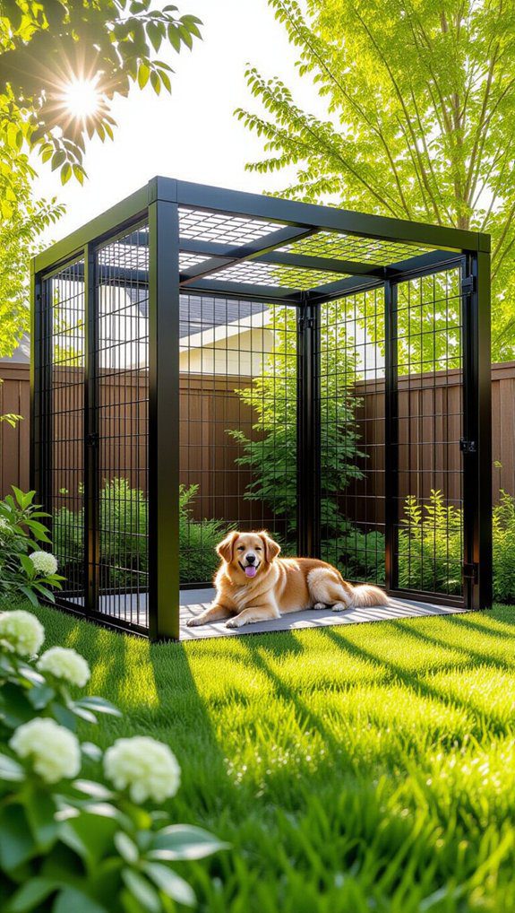 safe enclosed dog run