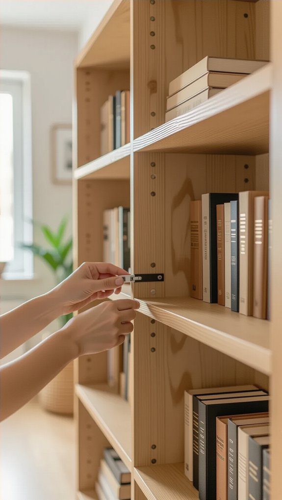 seamless connected bookcase units