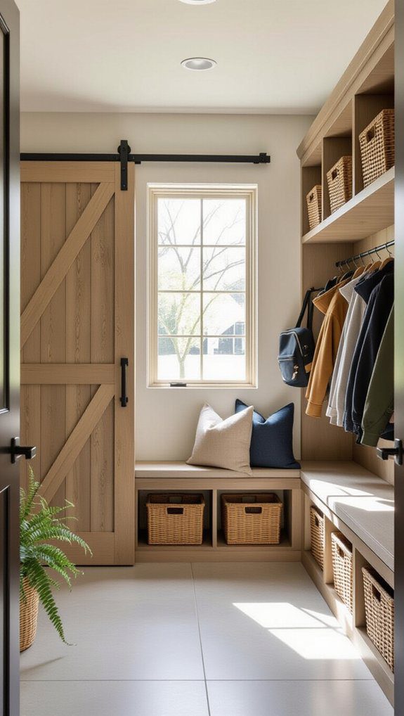 sliding barn door storage