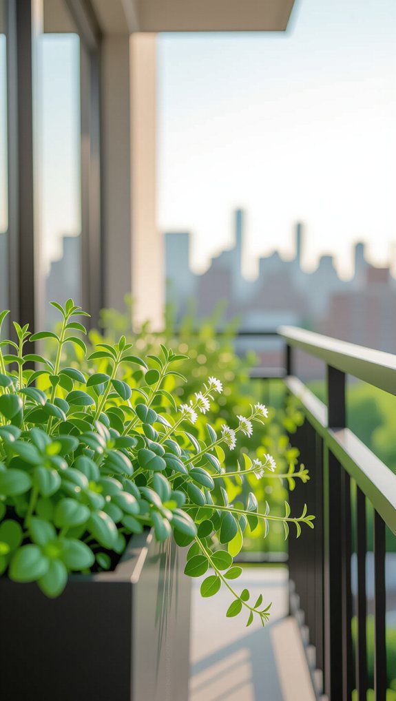 space saving balcony planters