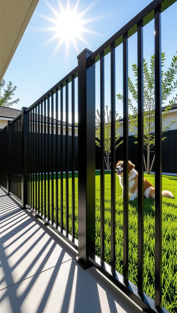 strong durable metal fencing