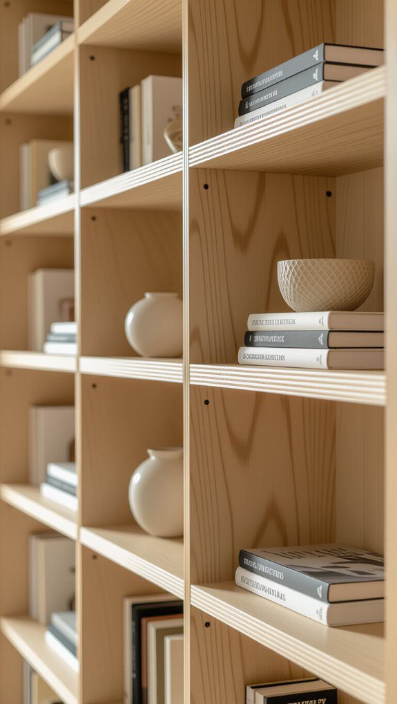 sturdy plywood bookcase assembly