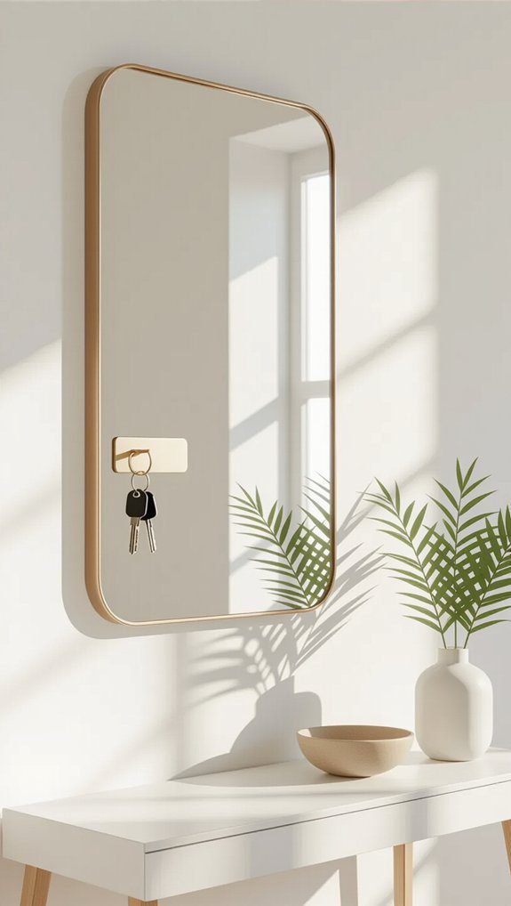 stylish mirror key holder