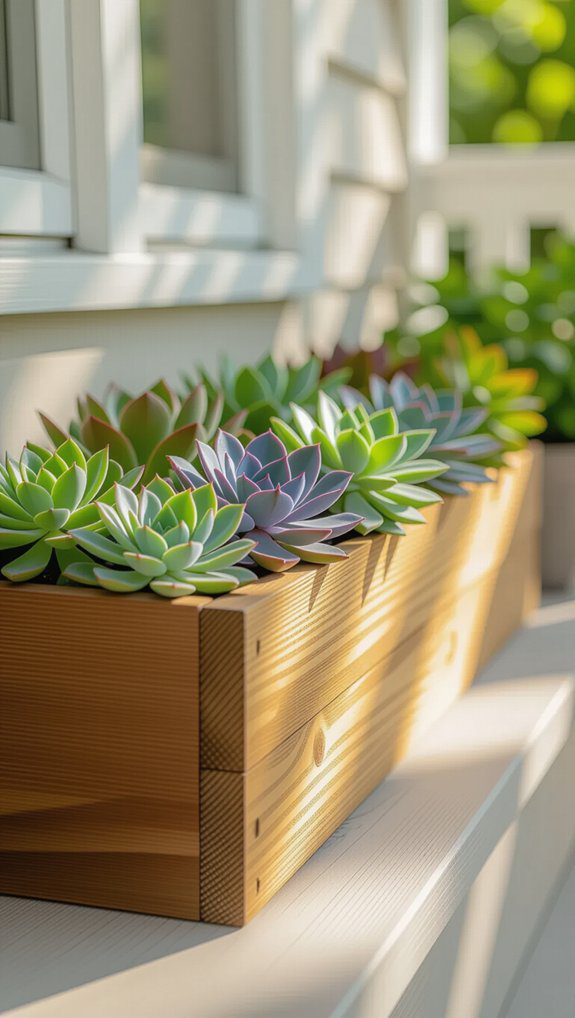 succulent planter house number