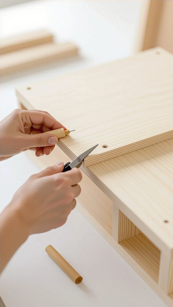 sustainable tool free bookshelf building
