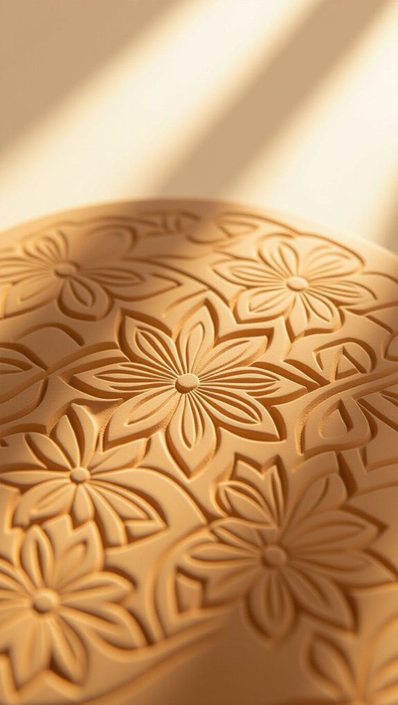textured clay art techniques