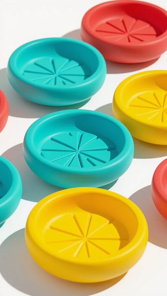 vibrant polymer clay ashtrays