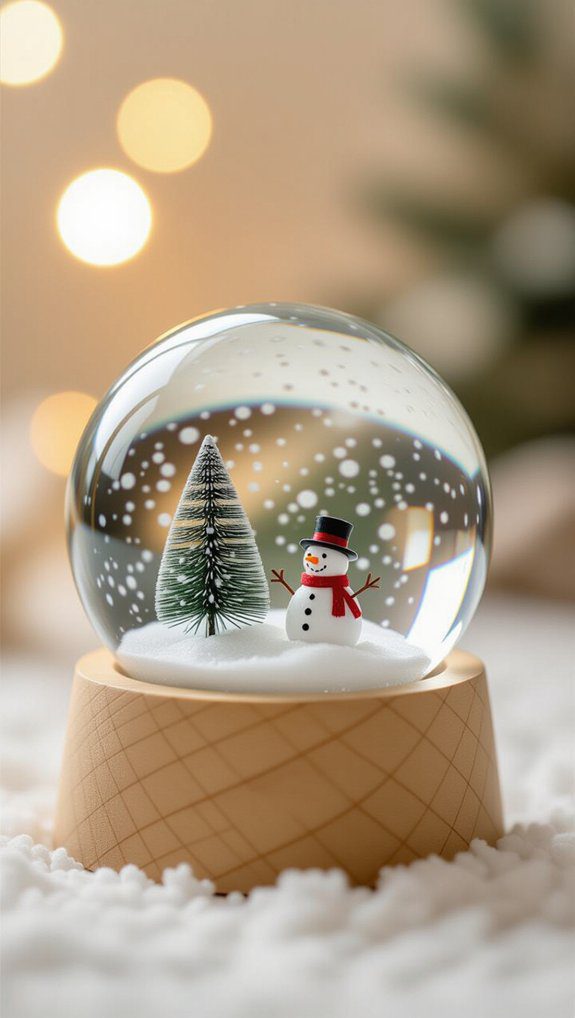 waterless snow globe crafting