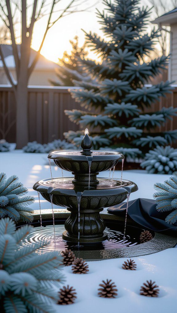 winter fountain storage tips