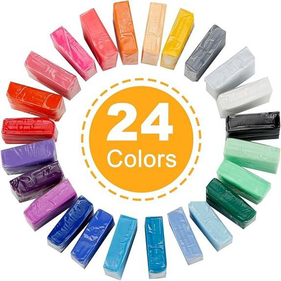 24 colors polymer clay