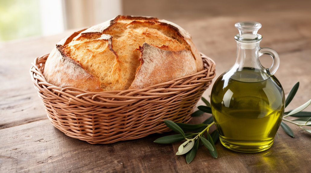 artisan oil and bread