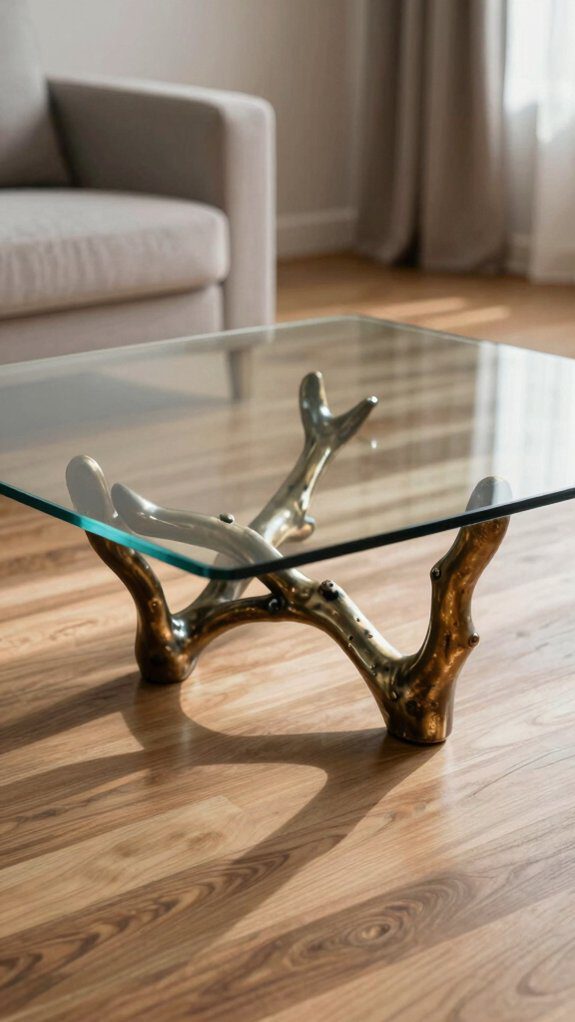 artistic glass coffee tables