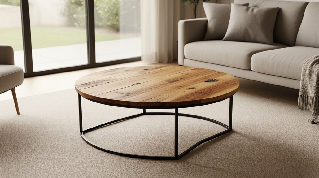 bold diy round coffee tables