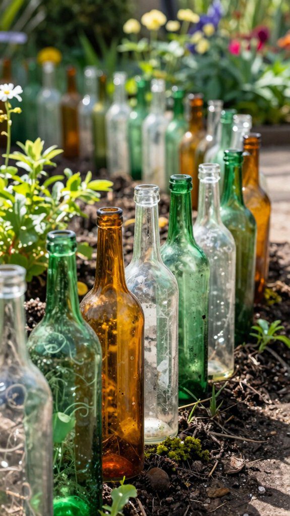 bottle garden edging design