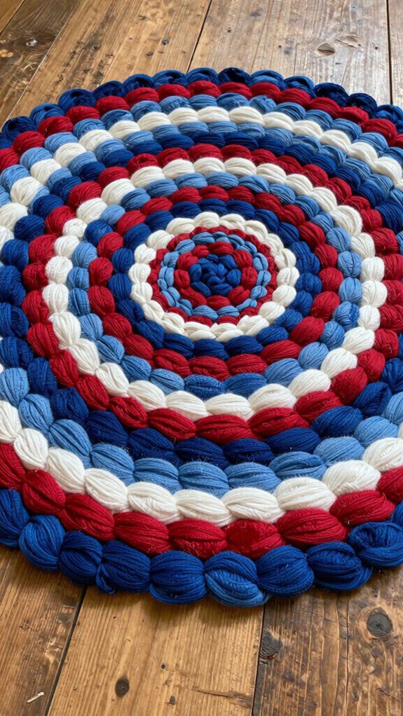 braided t shirt rug project