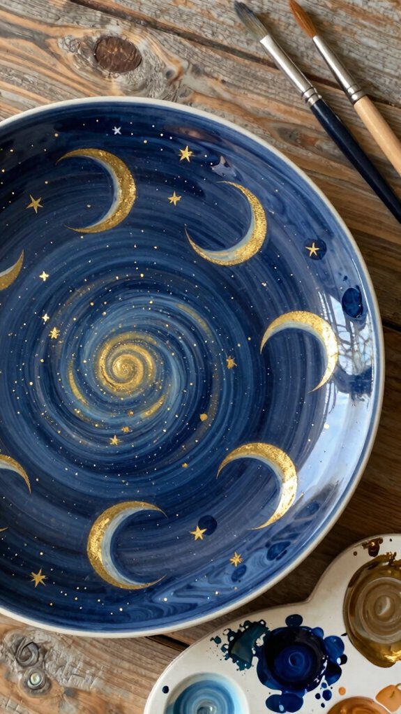 celestial symbols paint design