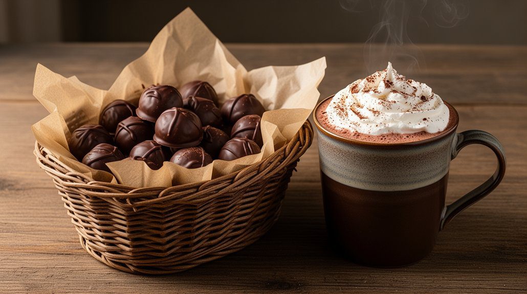 cozy chocolate gift basket