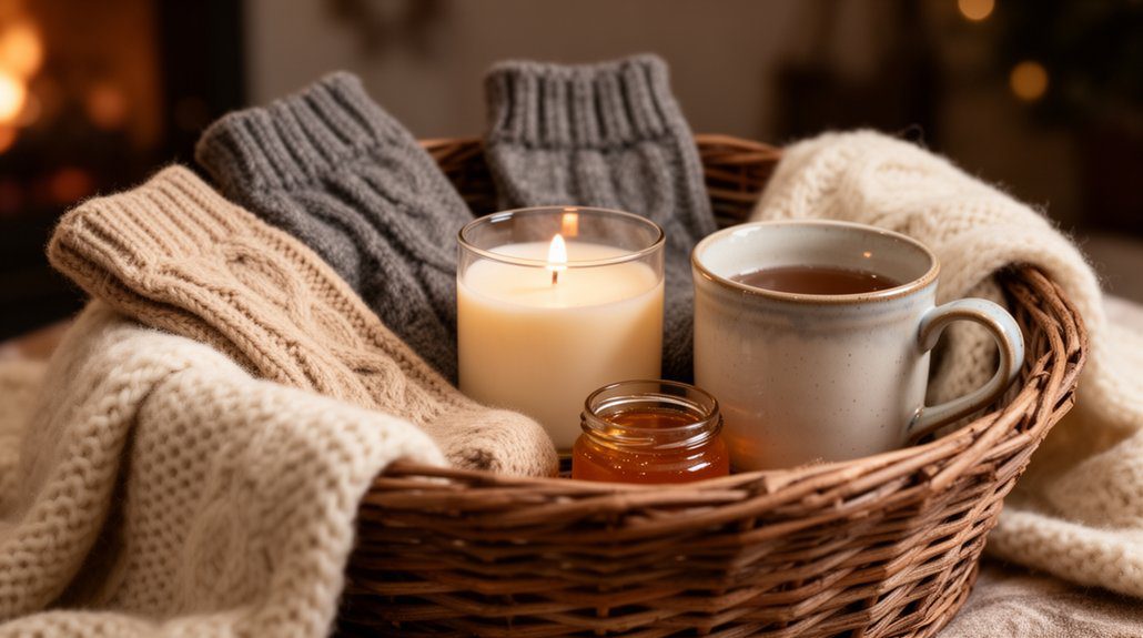 cozy winter comfort basket