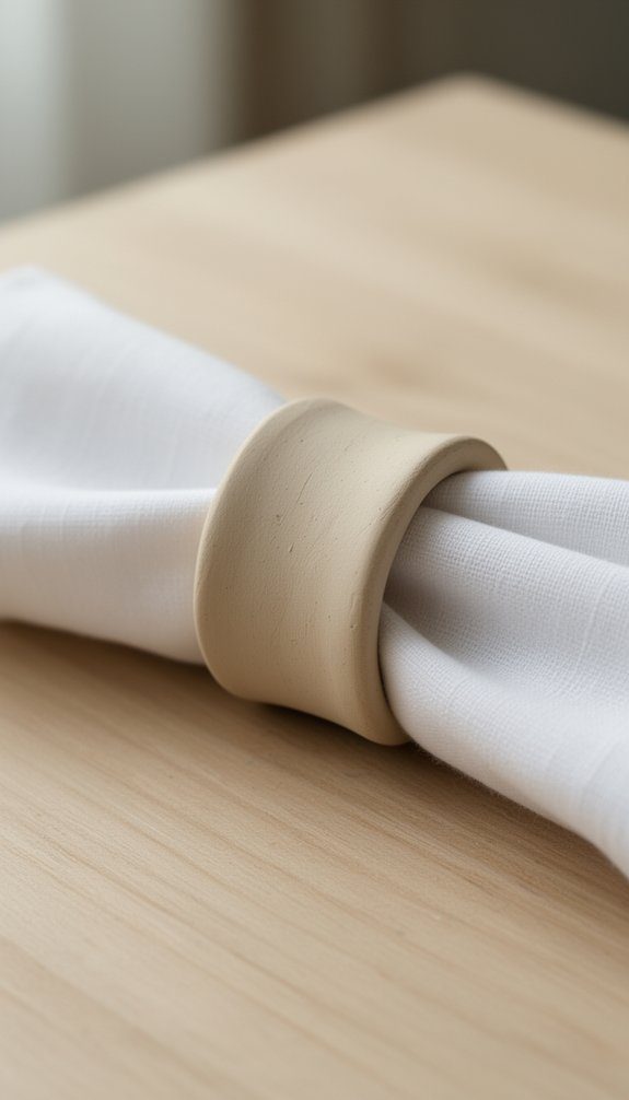 craft personalized clay napkin rings