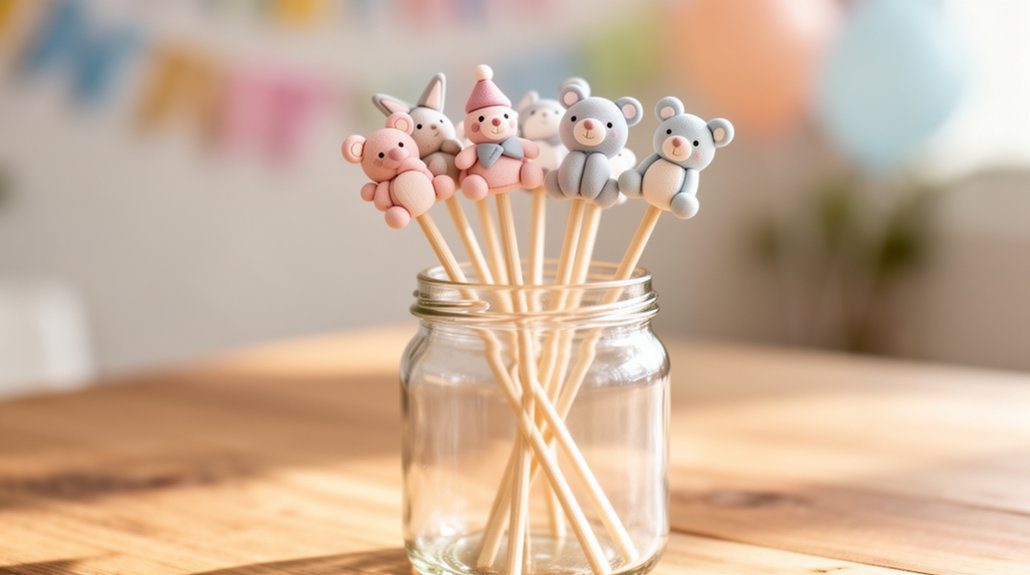 creative clay drink stirrers
