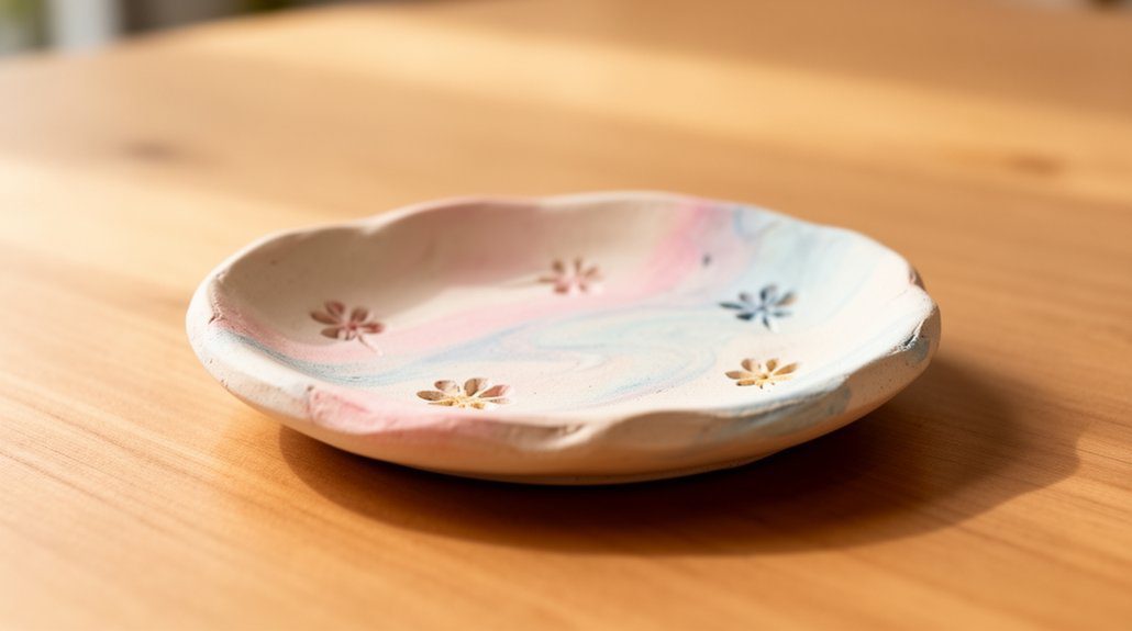 cute clay jewelry dish