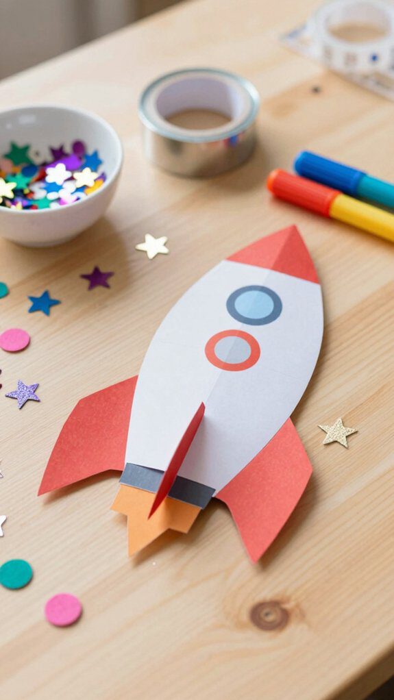 decorate rocket with creativity